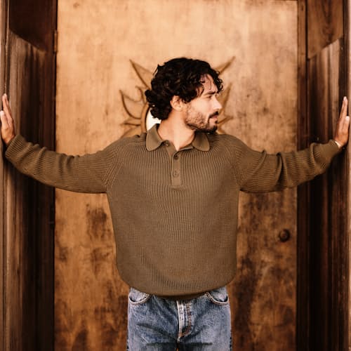 laydown image of Slouchy Pullover