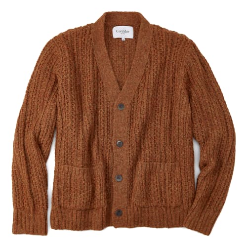 laydown image of Braided Cardigan