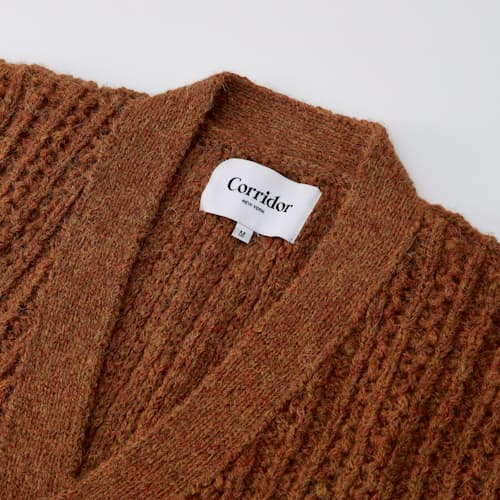 laydown image of Braided Cardigan