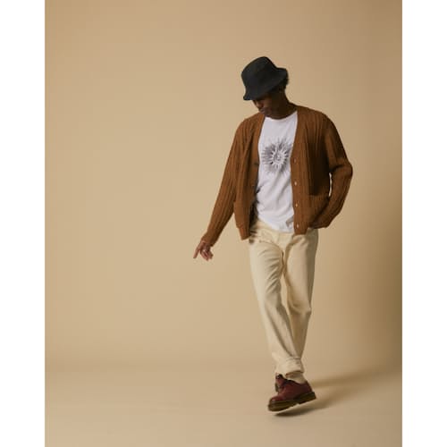 laydown image of Braided Cardigan