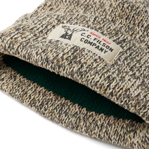 laydown image of Lined Ragg Wool Beanie