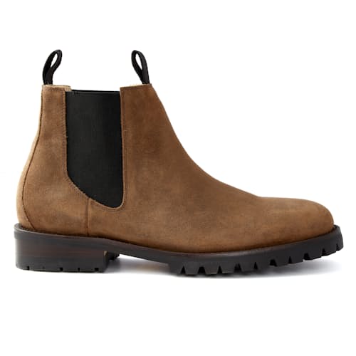 laydown image of Jackson Chelsea Boot w/ Lug Sole