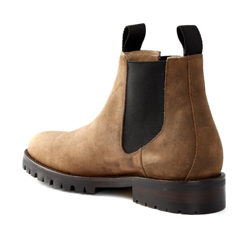 laydown image of Jackson Chelsea Boot w/ Lug Sole