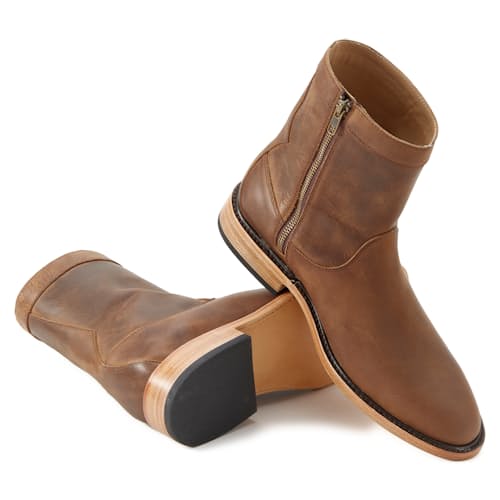 laydown image of Roper Zip Boot