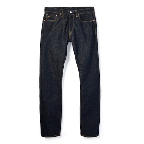 laydown image of Slim Fit Selvedge Denim Jeans
