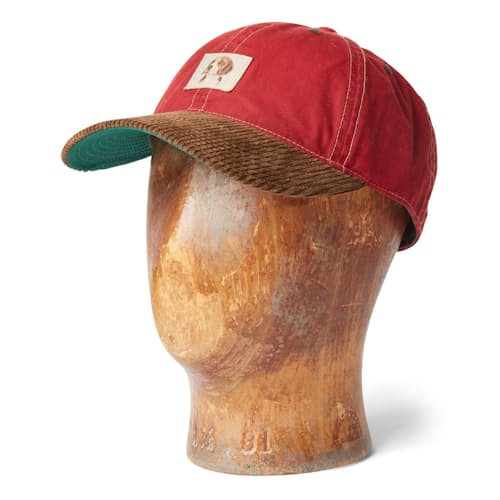laydown image of Oil Cloth Ballcap Hat