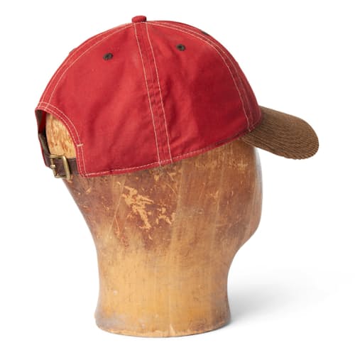 laydown image of Oil Cloth Ballcap Hat
