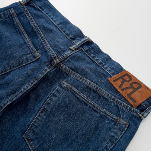 lifestyle image of Slim Fit Selvedge Denim Jeans