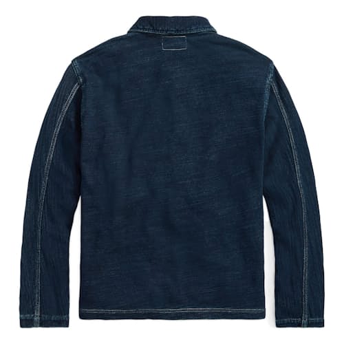 laydown image of Indigo Dungaree Jacket
