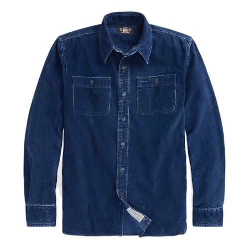 laydown image of Luke Corduroy Workshirt