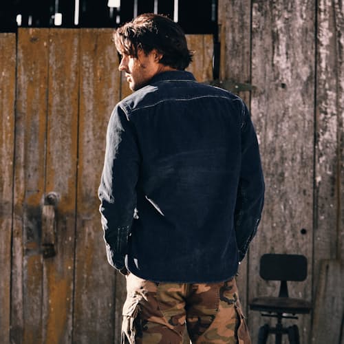 lifestyle image of Luke Corduroy Workshirt