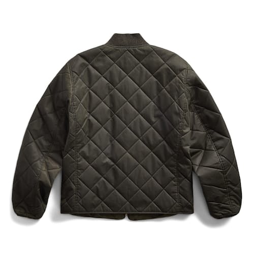 laydown image of Nylon Quilted Bomber Jacket