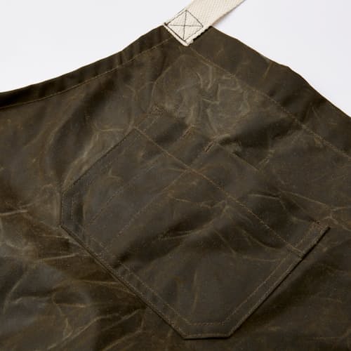 laydown detail image of Waxed Apron