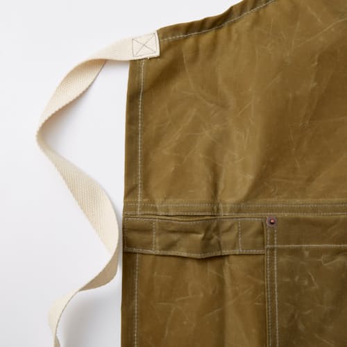 laydown detail image of Waxed Apron