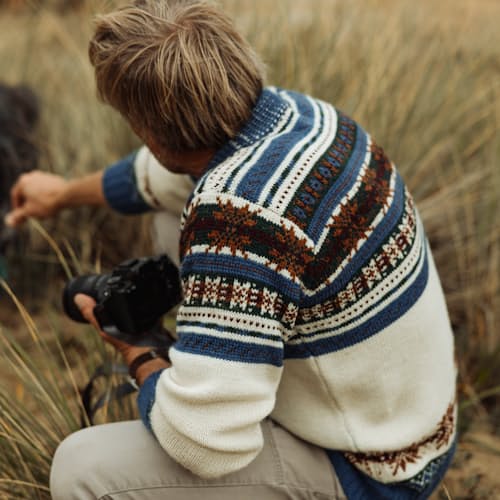 laydown image of Knitting in The Universe