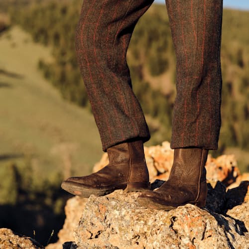 lifestyle image of Leather Walker Boot