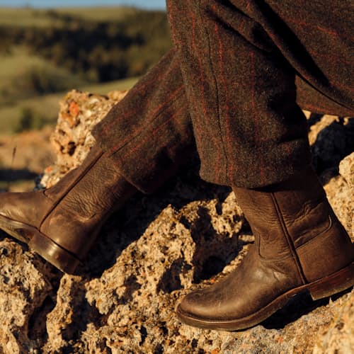 lifestyle image of Leather Walker Boot