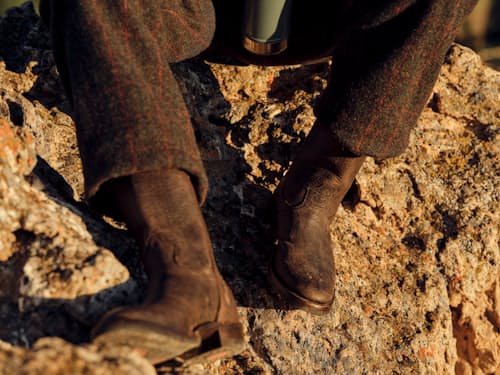 lifestyle image of Leather Walker Boot