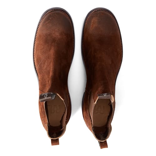 laydown image of Roughout Suede Congress Boot