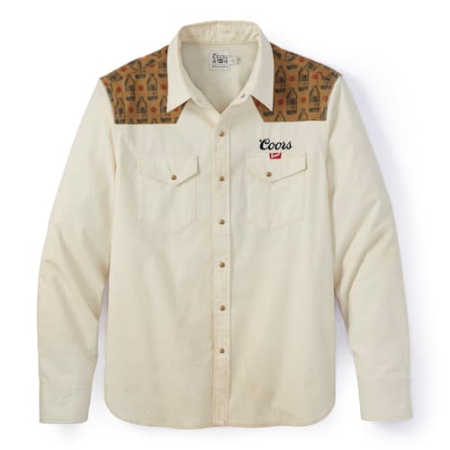 laydown image of Pearl Snap Long Sleeve Shirt