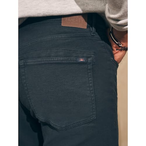lifestyle image of Stretch Terry 5-Pocket Pant
