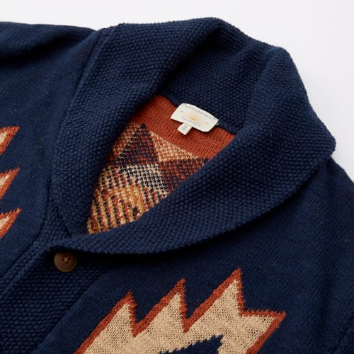 laydown image of Wolf Cardigan Sweater