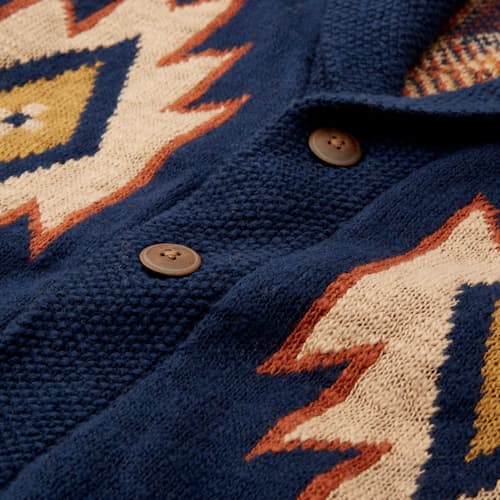 laydown image of Wolf Cardigan Sweater