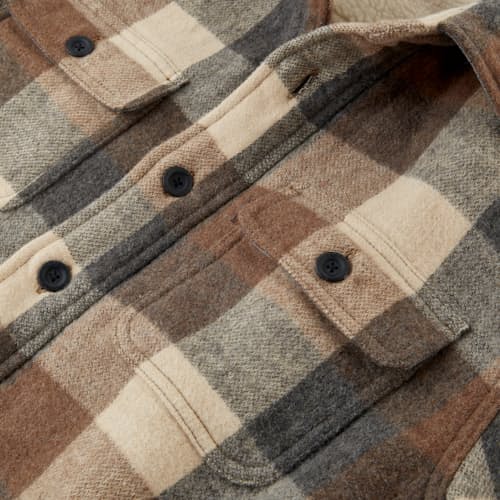 lifestyle image of Sherpa Plaid Lined CPO - Exclusive