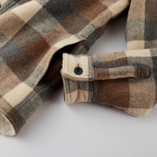 lifestyle image of Sherpa Plaid Lined CPO - Exclusive