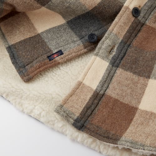 lifestyle image of Sherpa Plaid Lined CPO - Exclusive