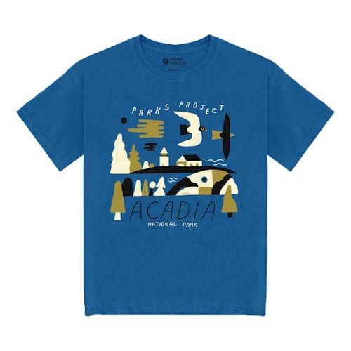 laydown image of Acadia Ecosystem Organic Tee