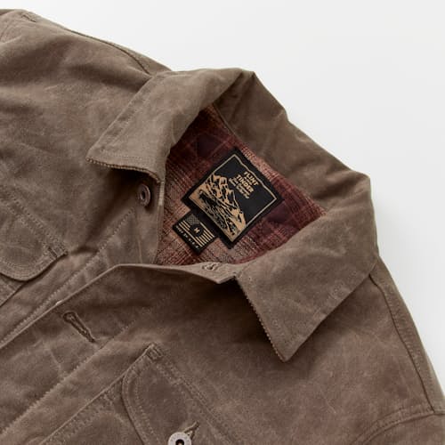 lifestyle image of Flannel-Lined Quilted Waxed Rancher