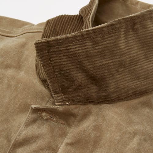 lifestyle image of Flannel-Lined Quilted Waxed Rancher