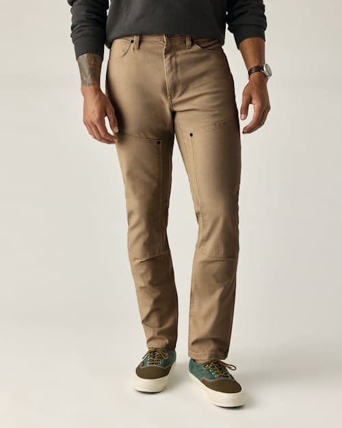 on model image of Rover Double-Knee Work Pant - HB Slim