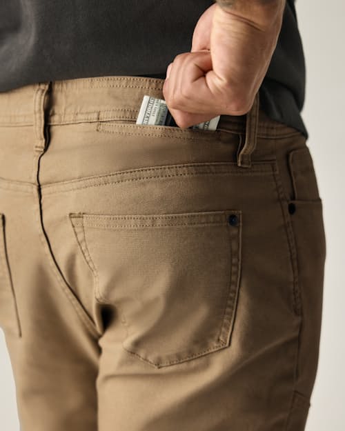 on model image of Rover Double-Knee Work Pant - HB Slim