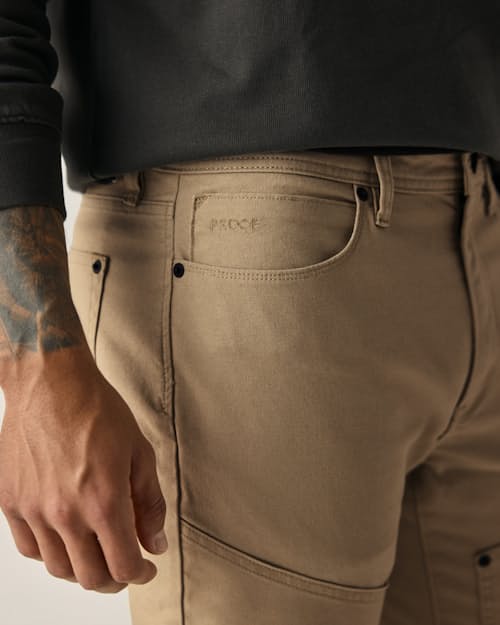 on model image of Rover Double-Knee Work Pant - HB Slim