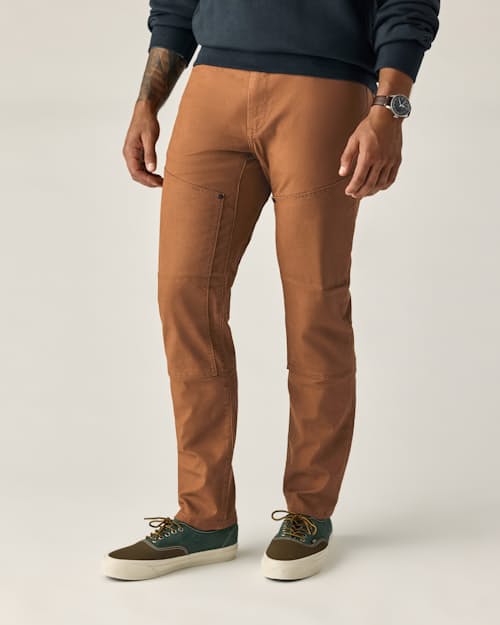 on model image of Rover Double-Knee Work Pant - HB Slim