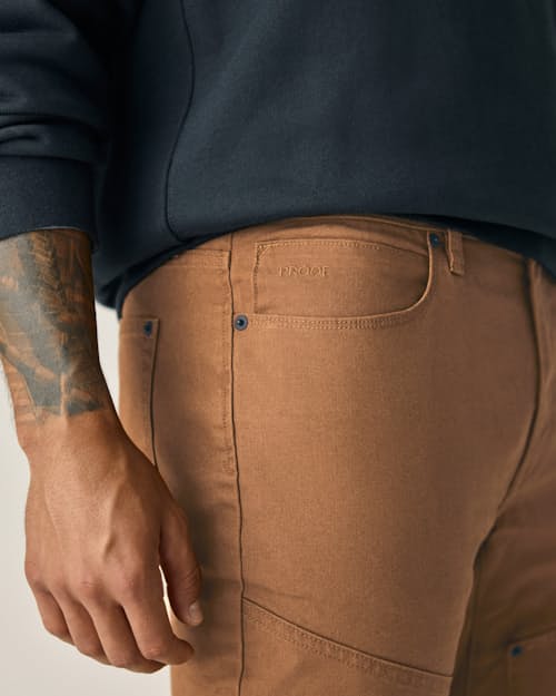 on model image of Rover Double-Knee Work Pant - HB Slim