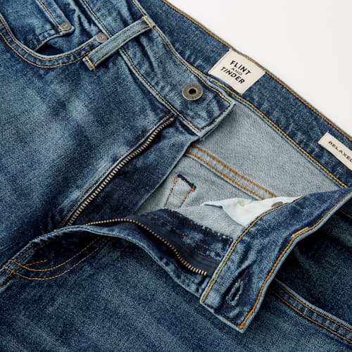 laydown detail image of All-American Stretch Denim - Relaxed Straight