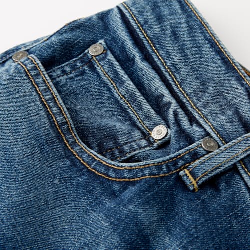 laydown detail image of All-American Stretch Denim - Relaxed Straight