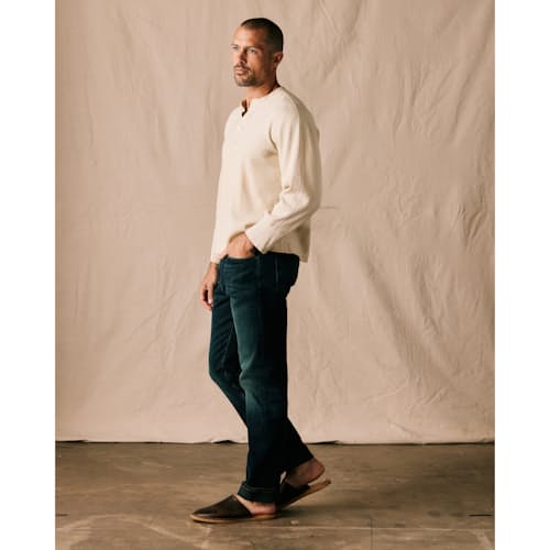 lifestyle image of All-American Stretch Denim - Relaxed Straight