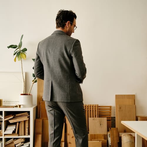 lifestyle image of Stretch Wool Blazer