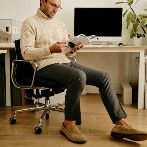 lifestyle image of Stretch Wool Trouser
