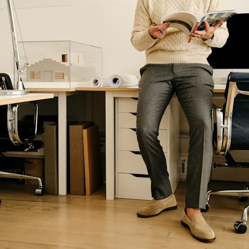 lifestyle image of Stretch Wool Trouser