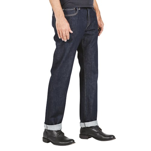 laydown image of The Hammer Straight 14 oz 4-Way Stretch Denim Jeans