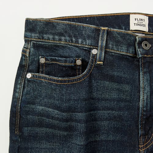 laydown detail image of All-American Stretch Denim - HB Athletic Tapered