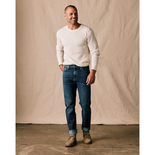 on model image of All-American Stretch Denim - HB Athletic Tapered