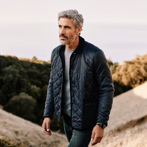 lifestyle image of Hoxton Liddesdale Quilted Jacket