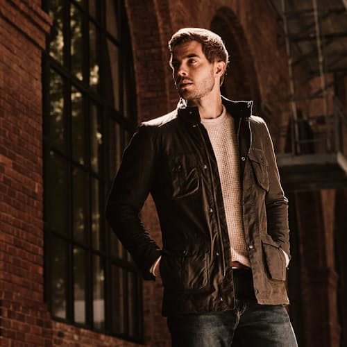 lifestyle image of Corbridge Wax Jacket