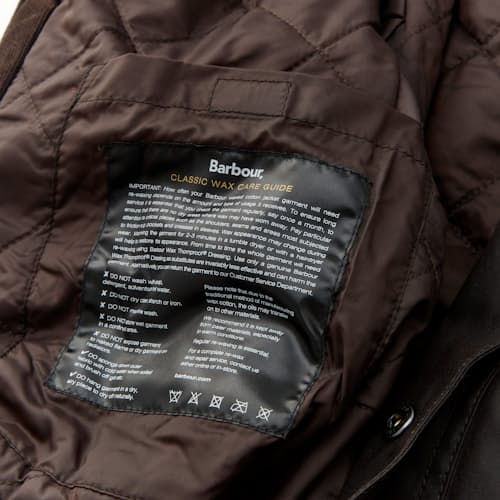 laydown detail image of Corbridge Wax Jacket